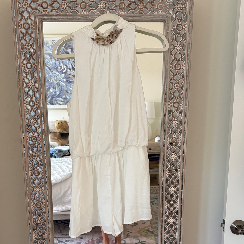 Mustard Seed Cream Sleeveless Jumpsuit